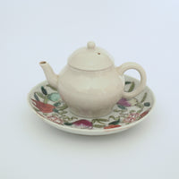 粉彩七宝三多文皿 ③