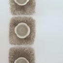 綿製草木染茶托小