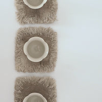 綿製草木染茶托小