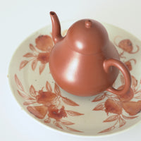 赤絵福寿三多文皿中②