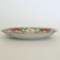 粉彩瓜稜福喜文皿大