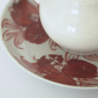 赤絵福寿三多文皿⑭