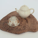 木製樹瘤壺承中