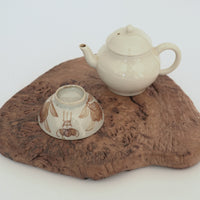 木製樹瘤壺承中