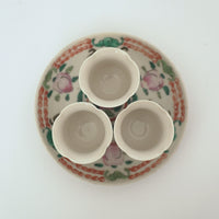 粉彩福寿桃文皿③