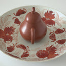 赤絵福寿三多文皿大②