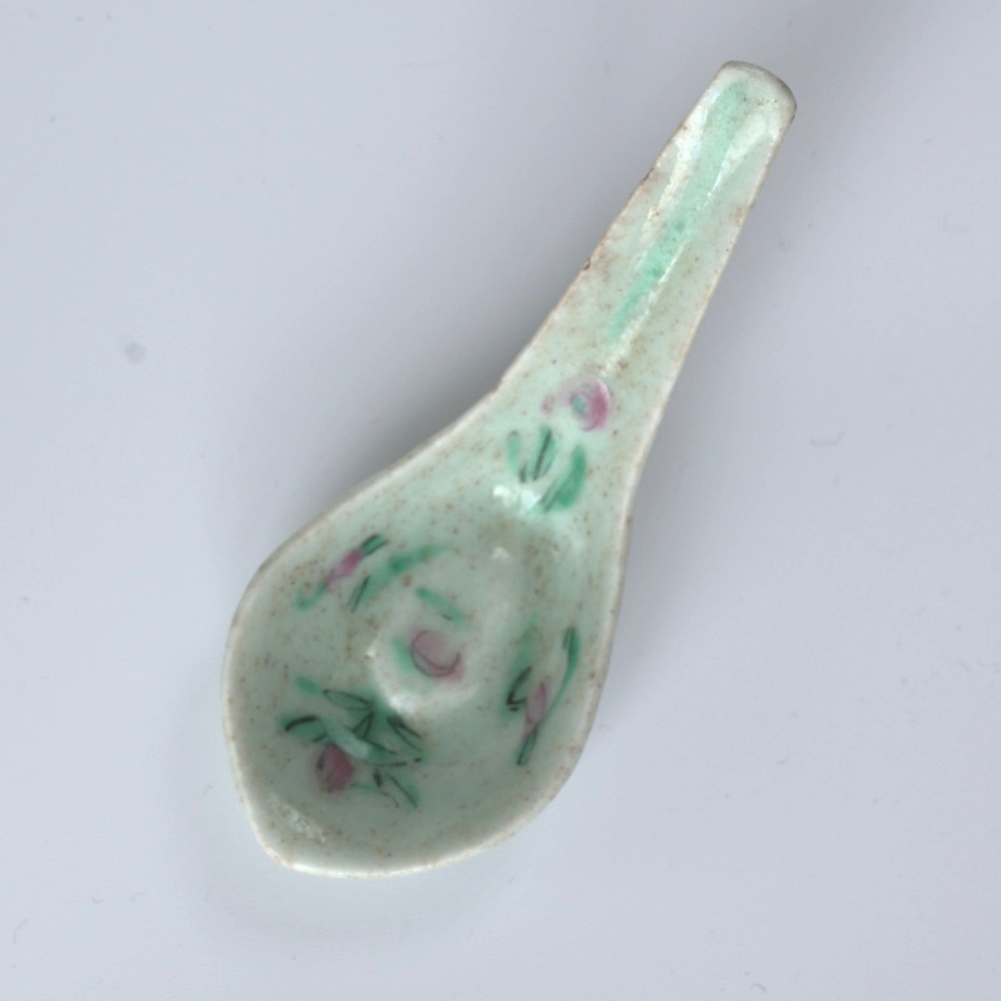 粉彩四季花文レンゲ⑦