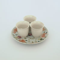 粉彩七宝三多文皿⑦