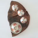 赤絵福寿三多文蓋碗