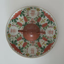 粉彩瓜稜福喜文皿大