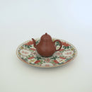 粉彩瓜稜福喜文皿大