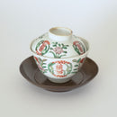 粉彩双喜花文蓋碗③