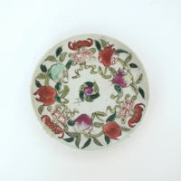 粉彩七宝三多文皿 ③