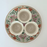 粉彩双喜宝相華文皿