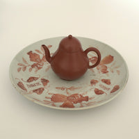 赤絵福寿三多文皿大①