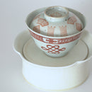 粉彩中国結文蓋碗