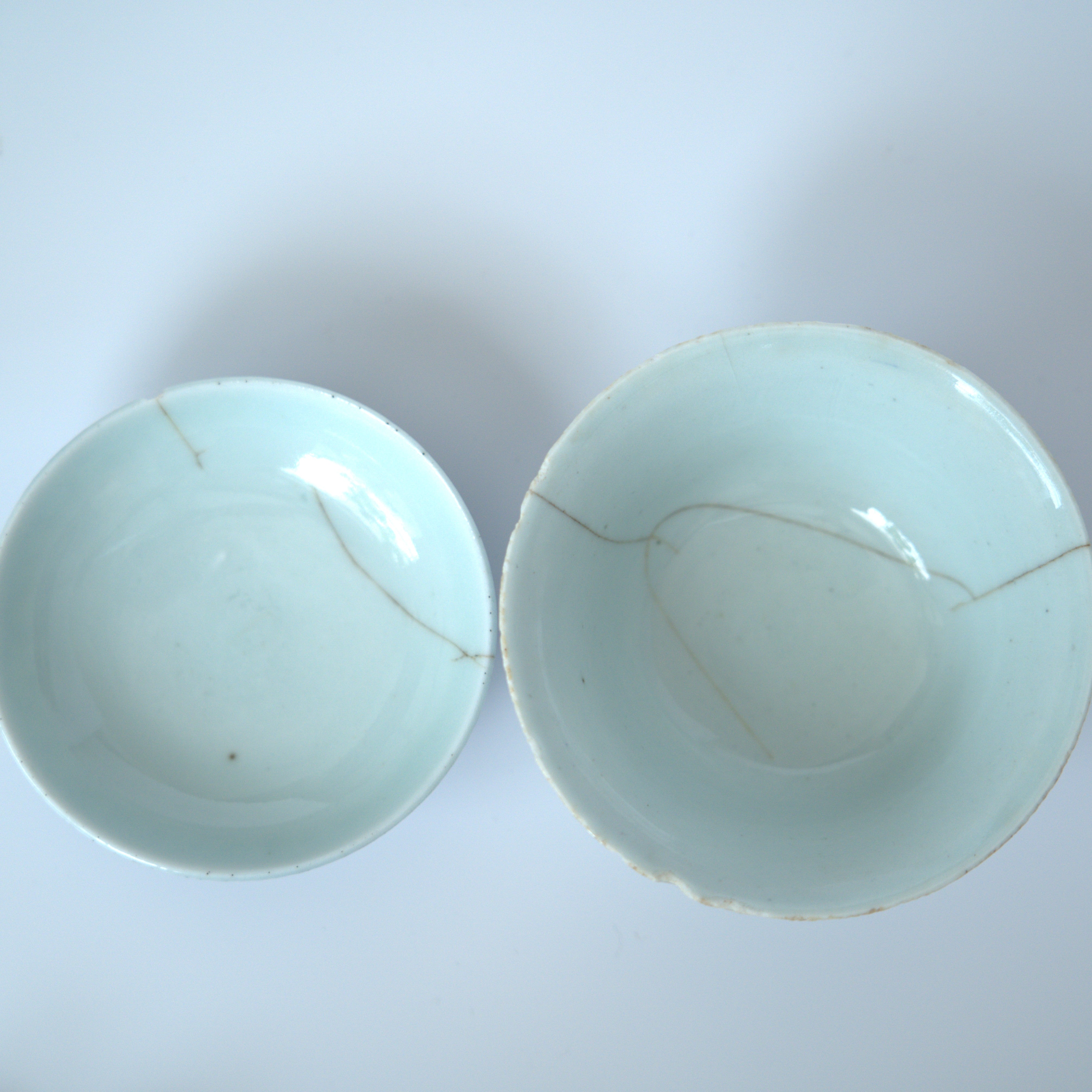 青花喜字瓜唐草文蓋碗