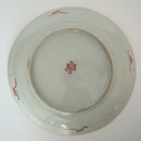 粉彩瓜稜福喜文皿大