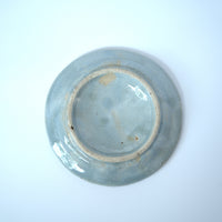 青花花籠蝙蝠文皿