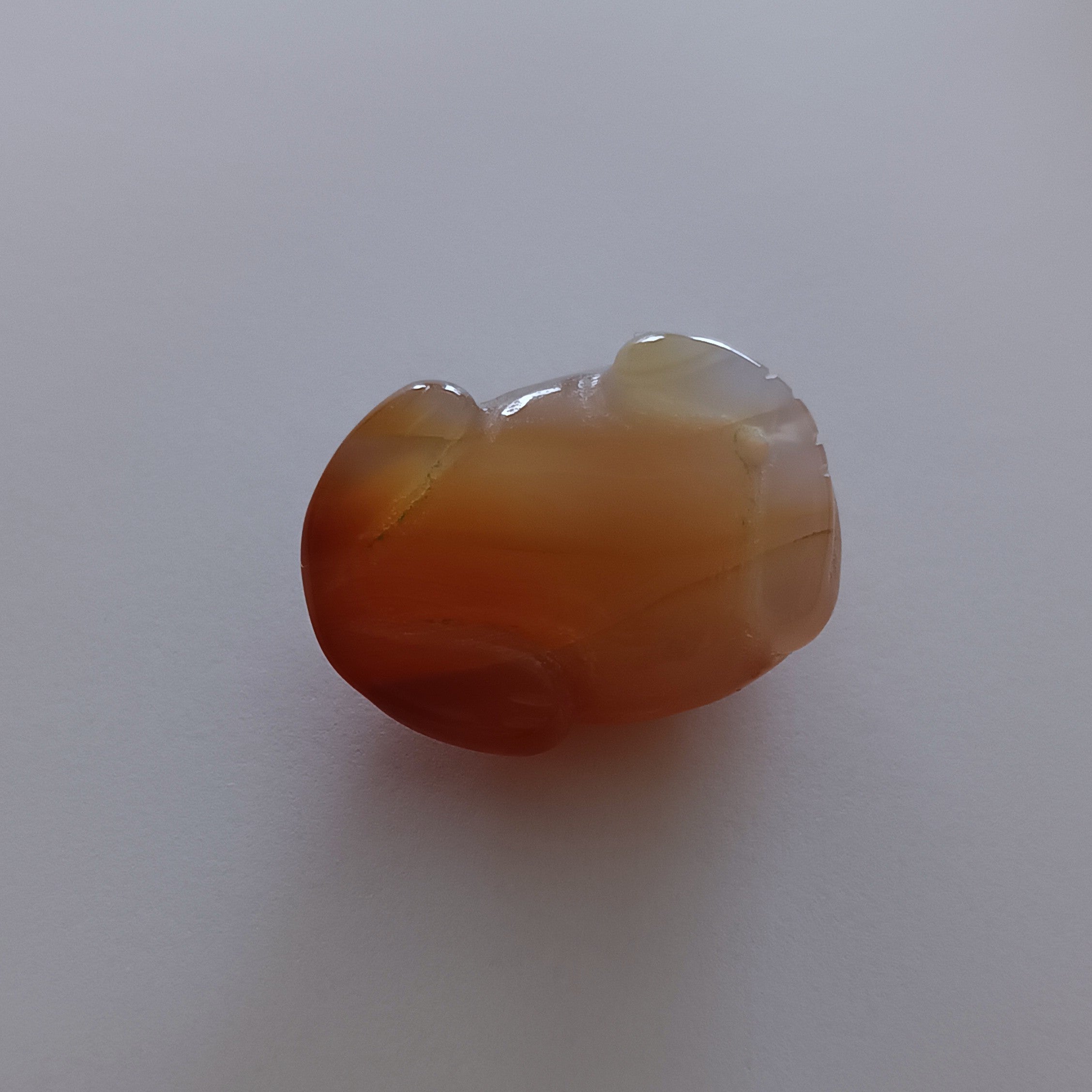 石製回頭猫茶枕右⑤