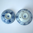 青花喜字瓜唐草文蓋碗