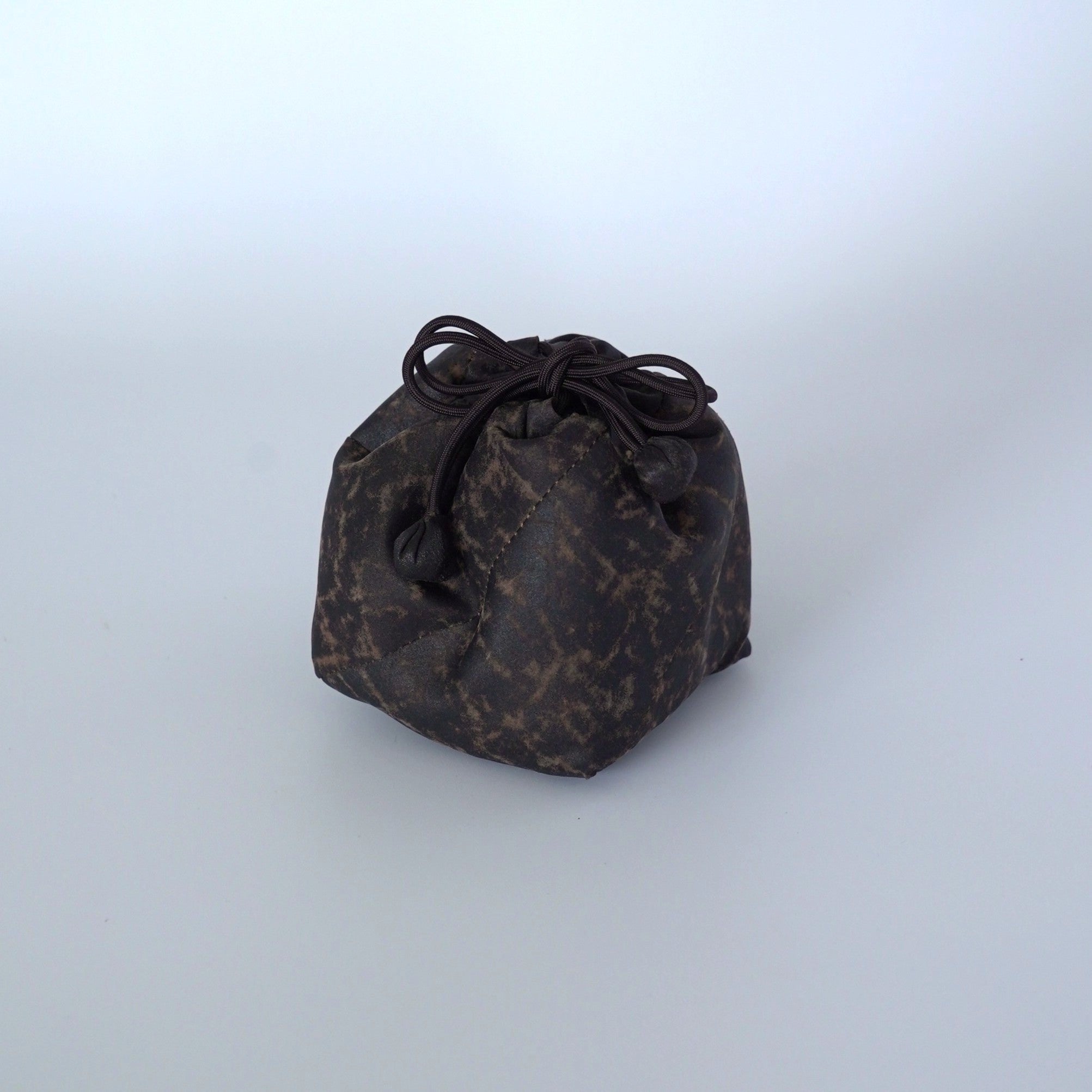 絹製香雲紗茶器包中