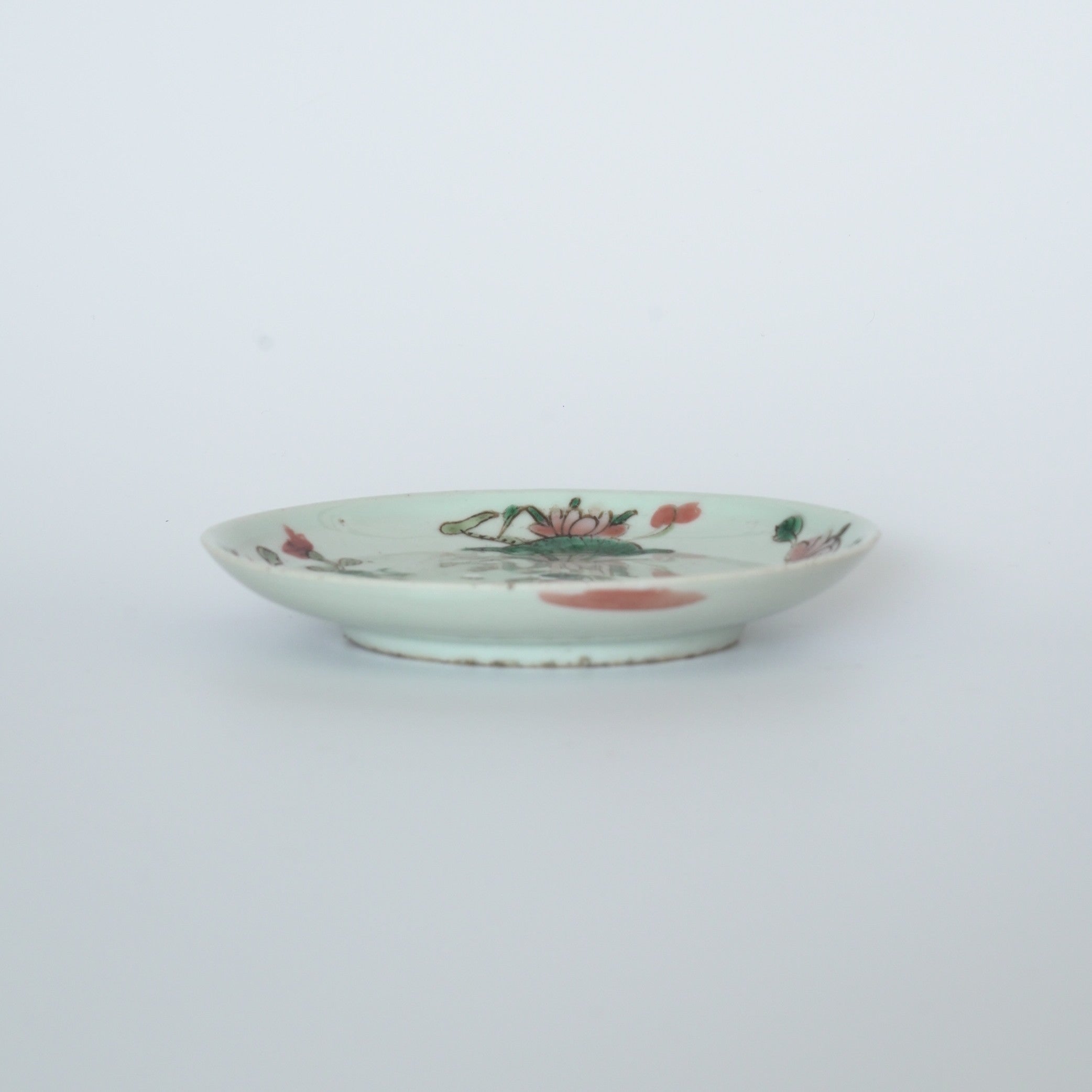 粉彩四季花文皿⑩