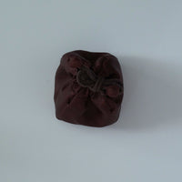 絹製紅雲紗茶器包小