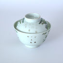 粉彩竹節文蓋碗