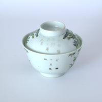 粉彩竹節文蓋碗