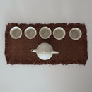 綿製柿渋染敷布大