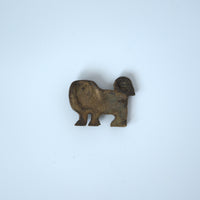 銅製獅子茶枕②