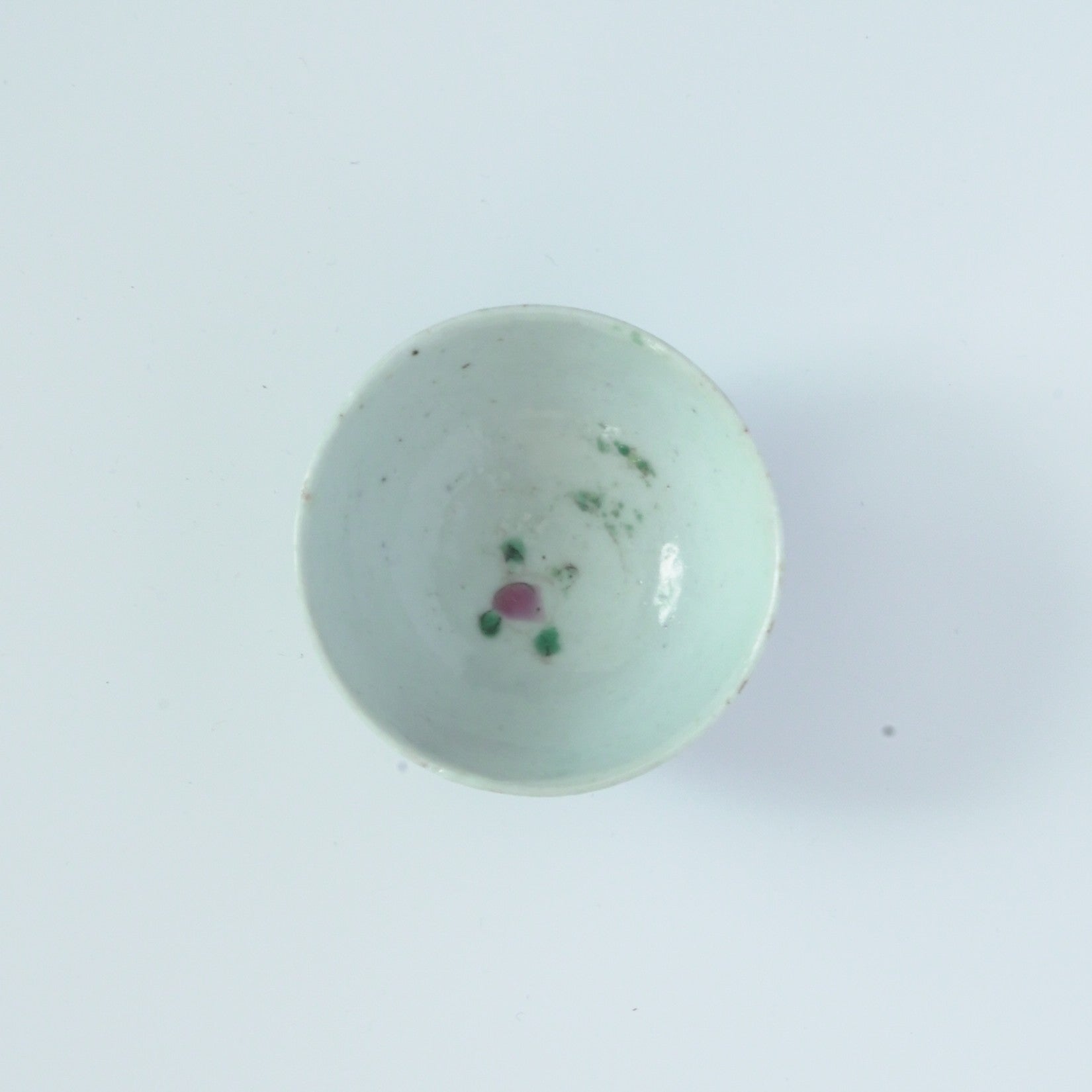 粉彩竹節文茶杯④