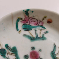 粉彩四季花文豆皿⑧
