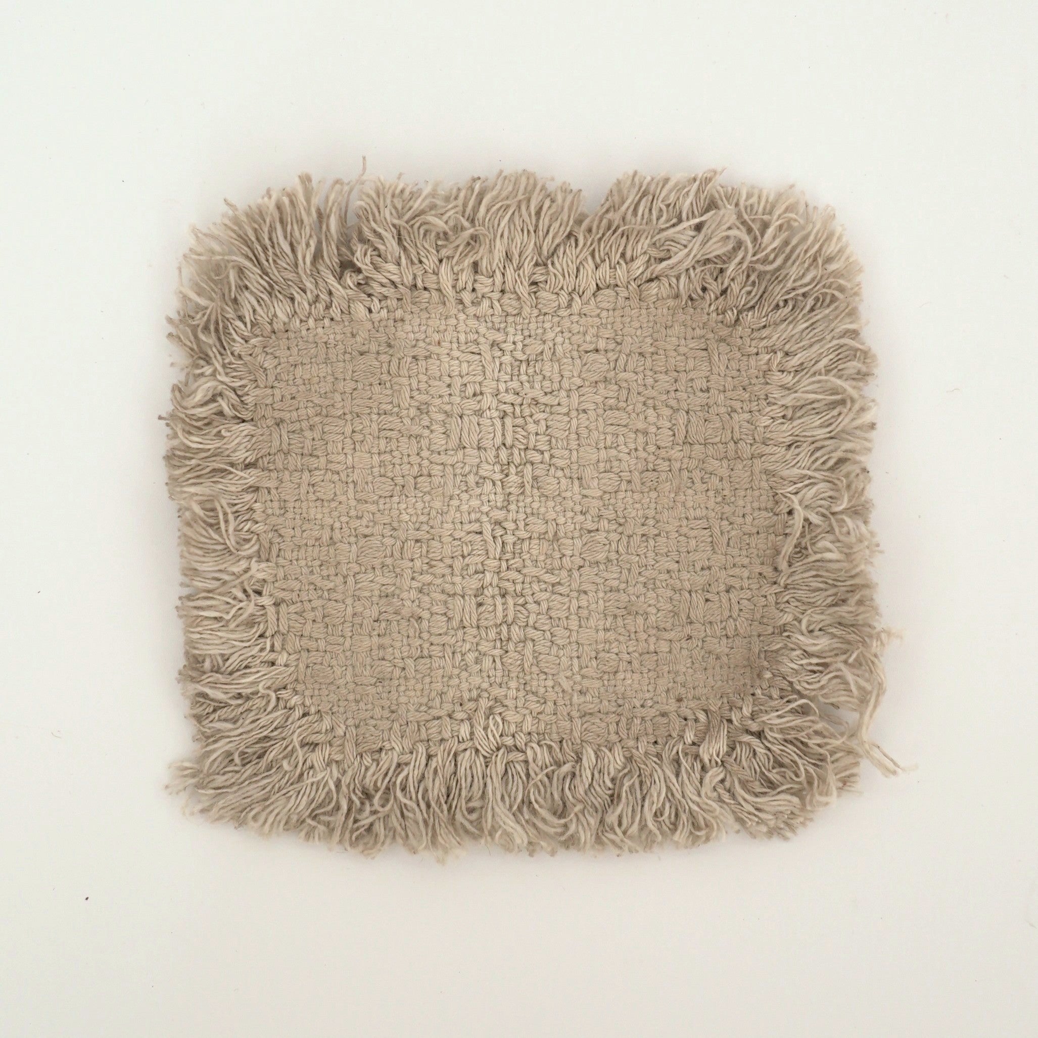 綿製草木染茶托大