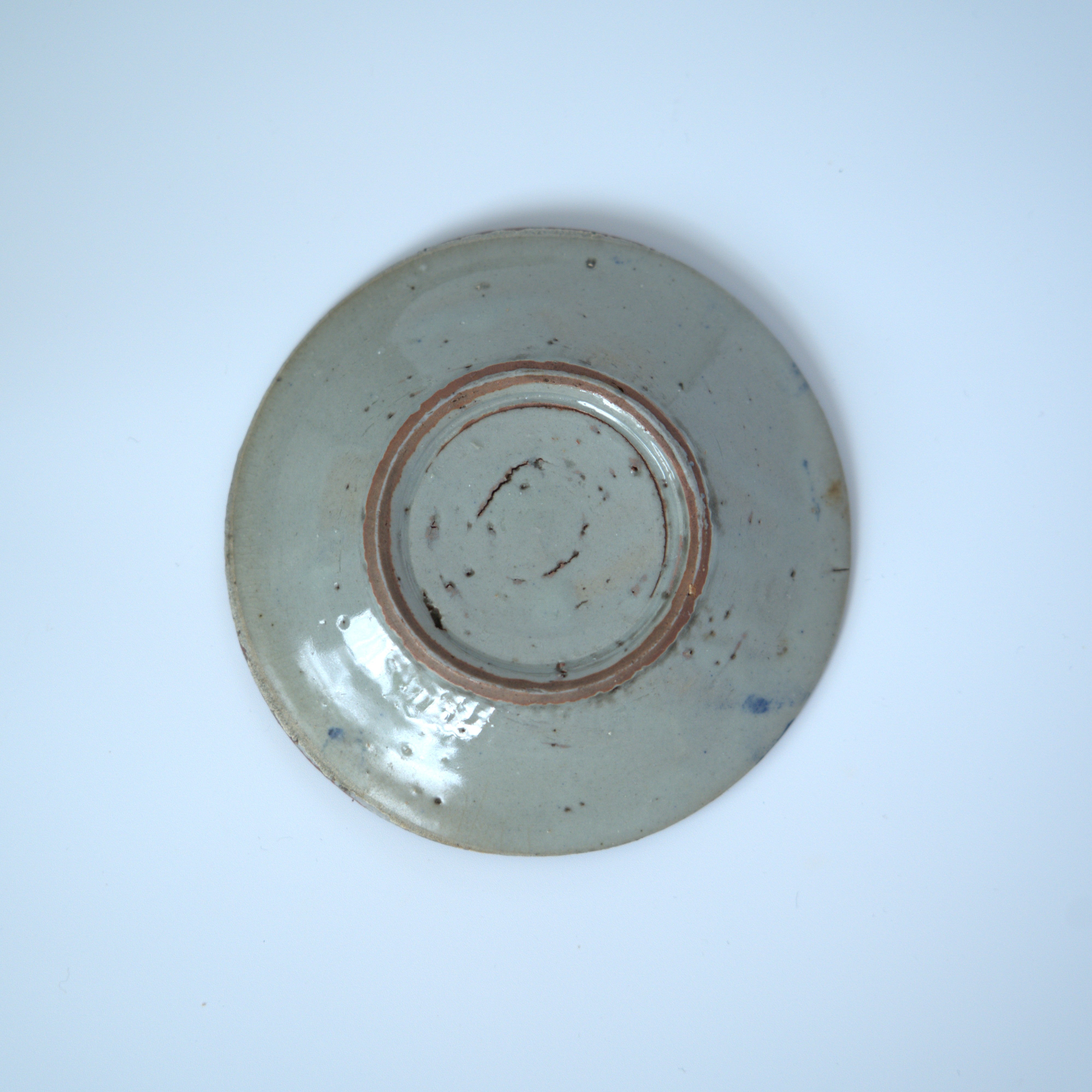 青花中国結文小皿③