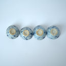 青花唐草文小茶杯４個セット