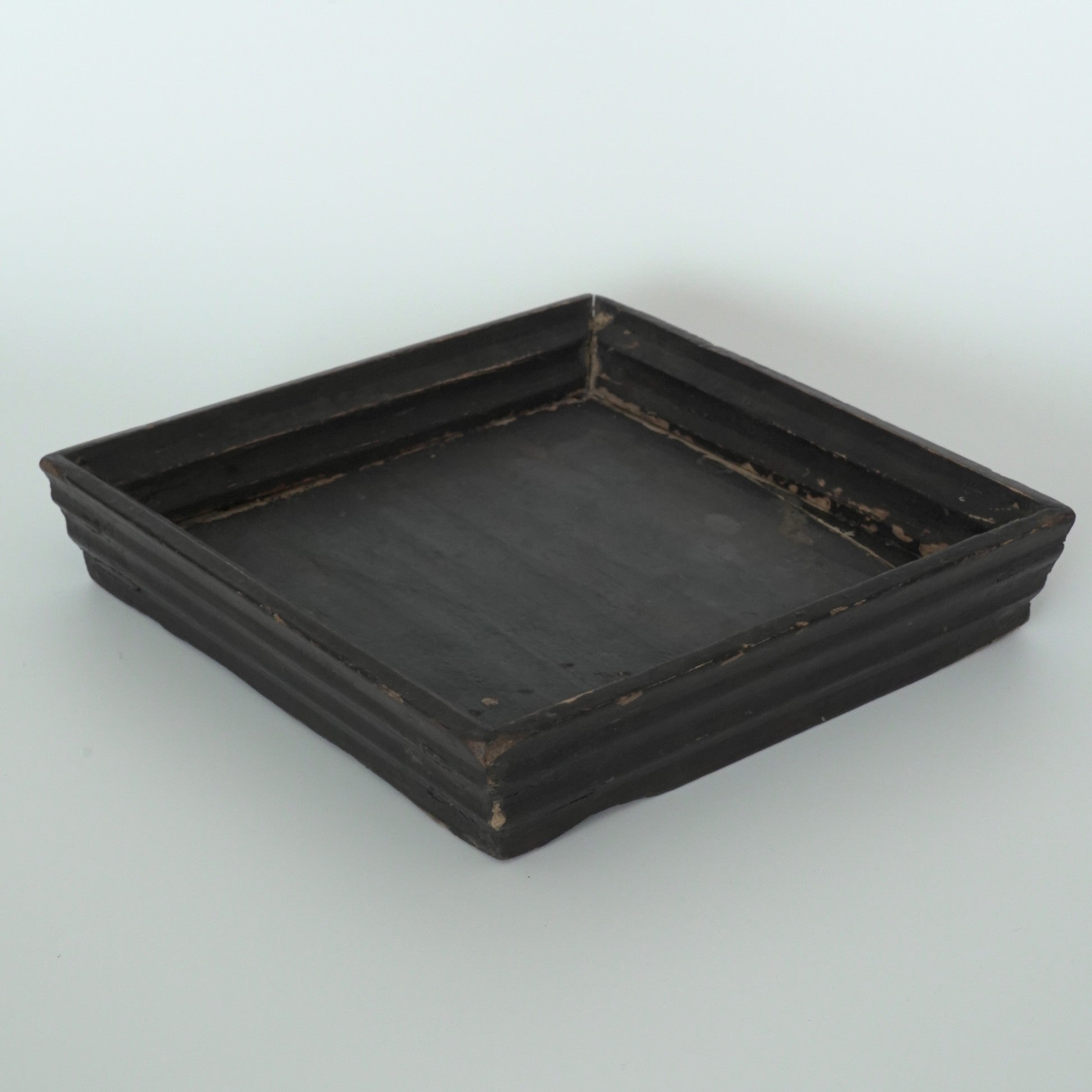 老黒漆小茶盆①