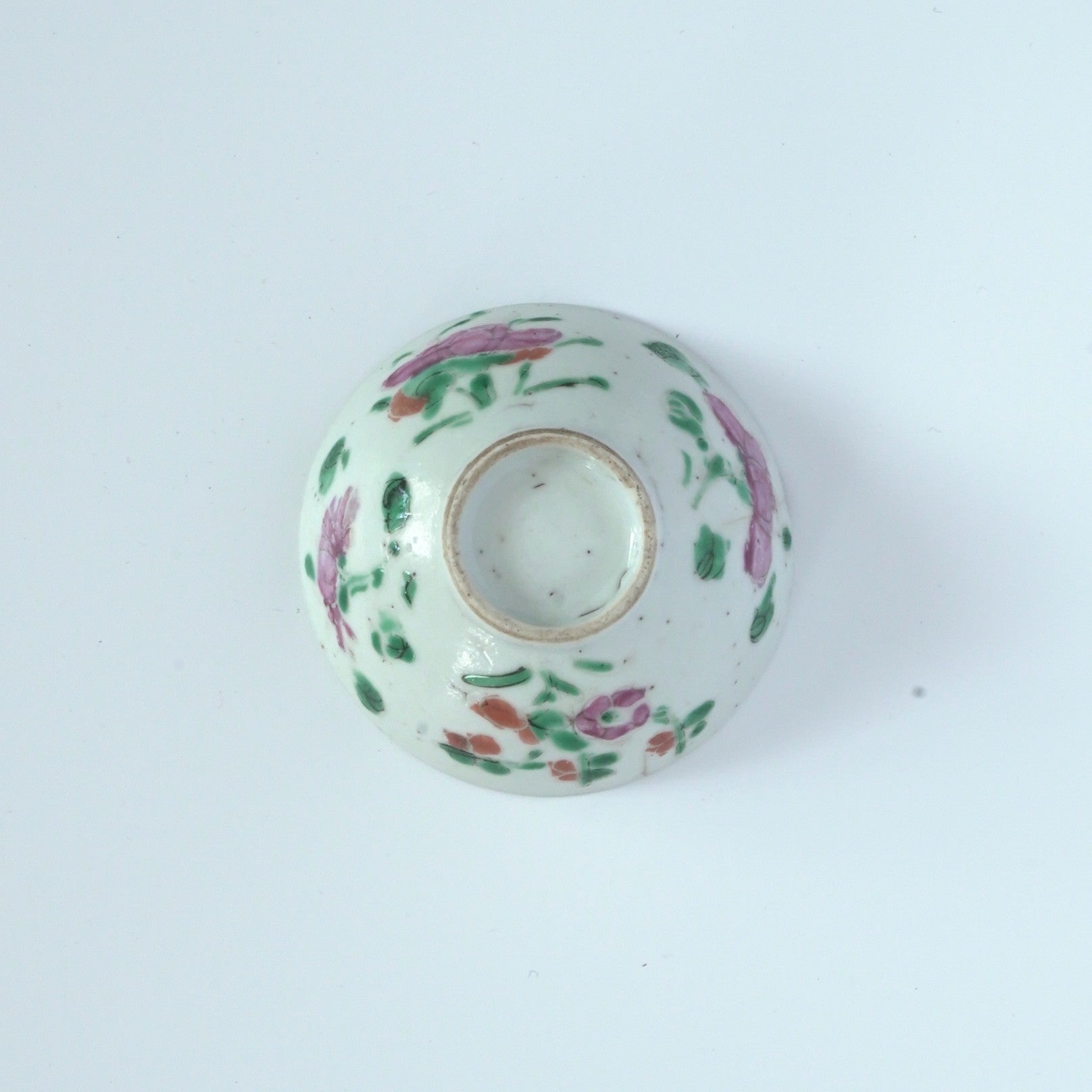 粉彩四季花文茶杯③