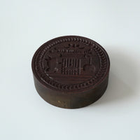 老木彫月宮玉兎文蓋置