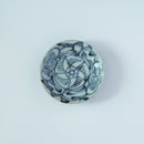 青花牡丹文豆皿