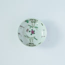 粉彩竹詩文豆皿⑤