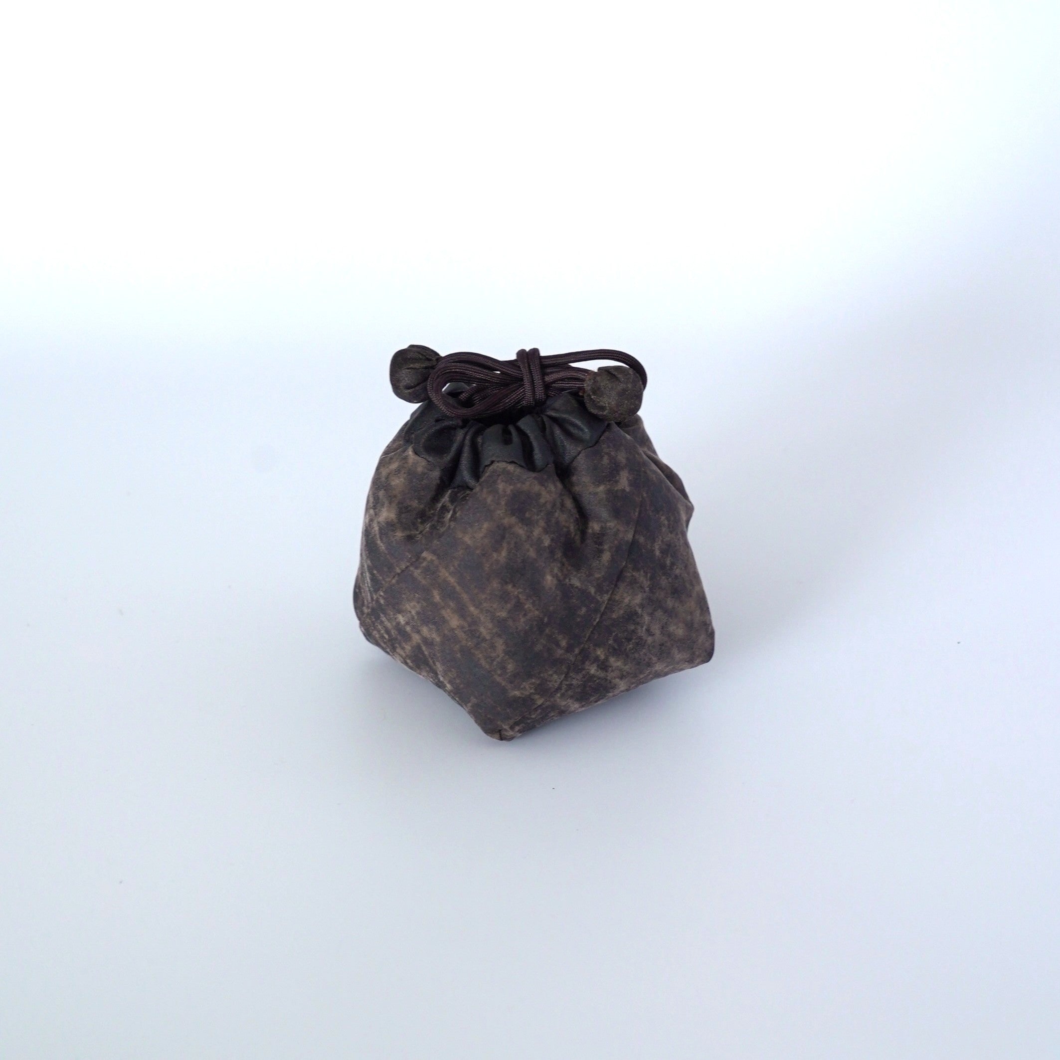 絹製香雲紗茶器包小