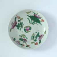 粉彩四季花文皿⑦