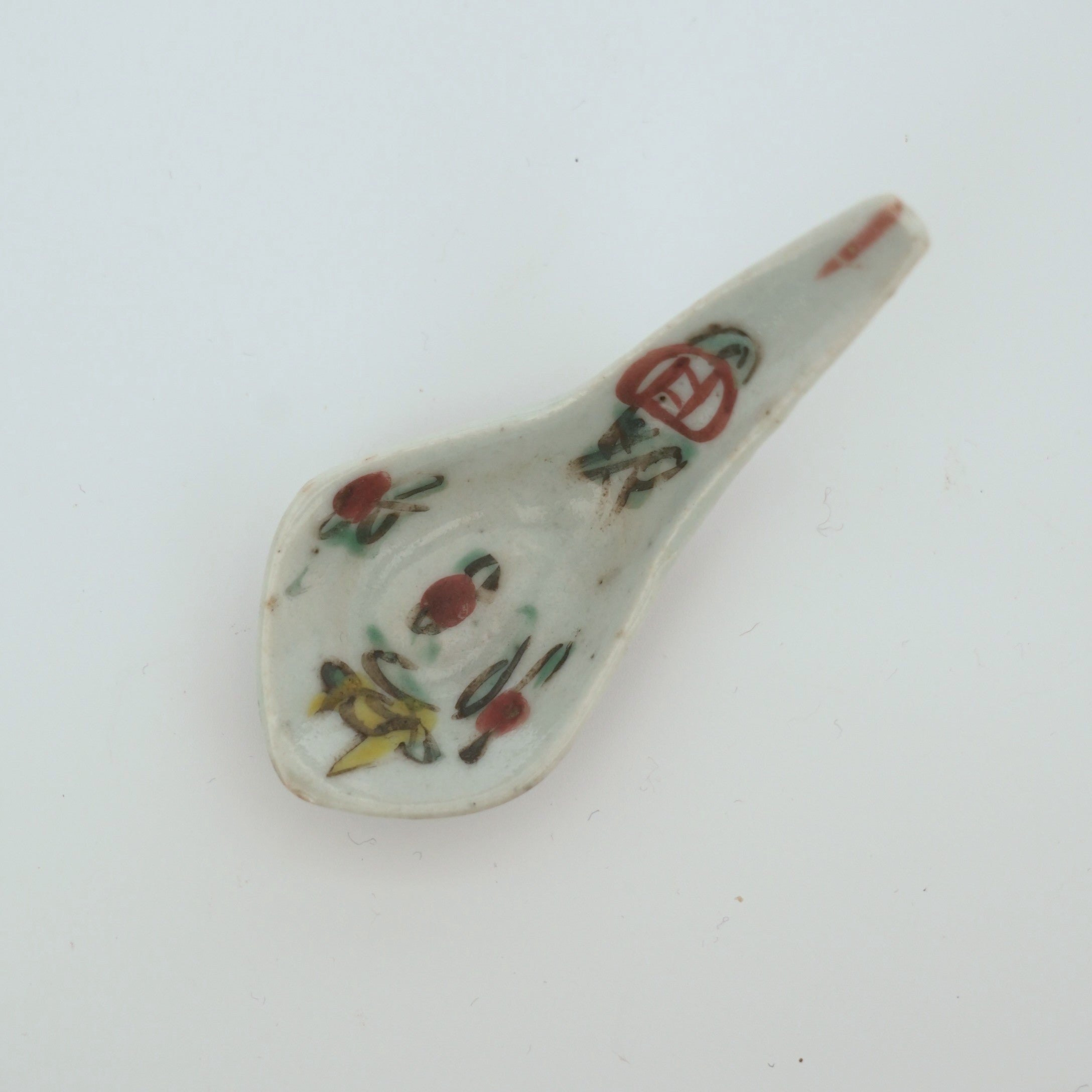 粉彩七宝三多文レンゲ②