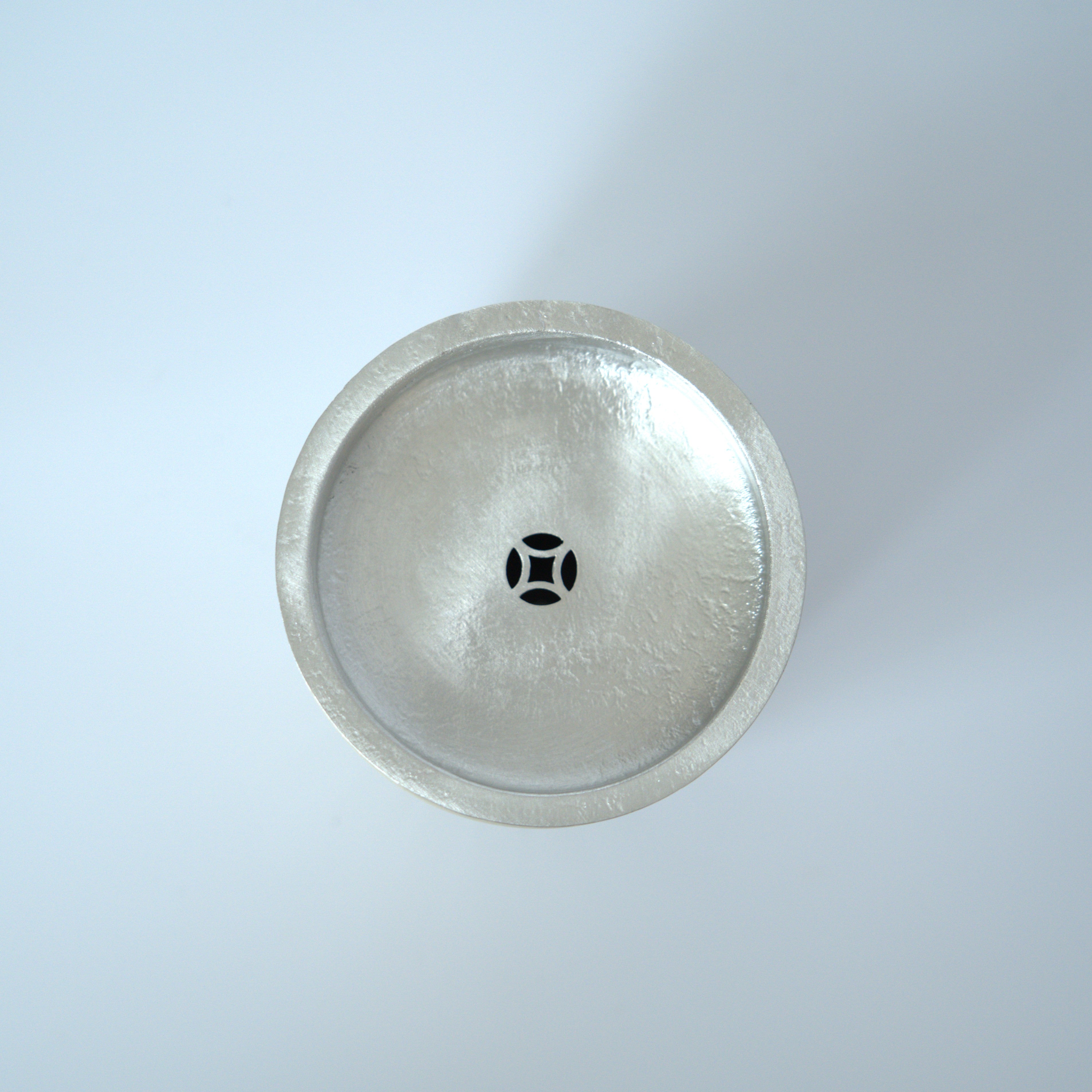 錫蓋草木灰釉建水