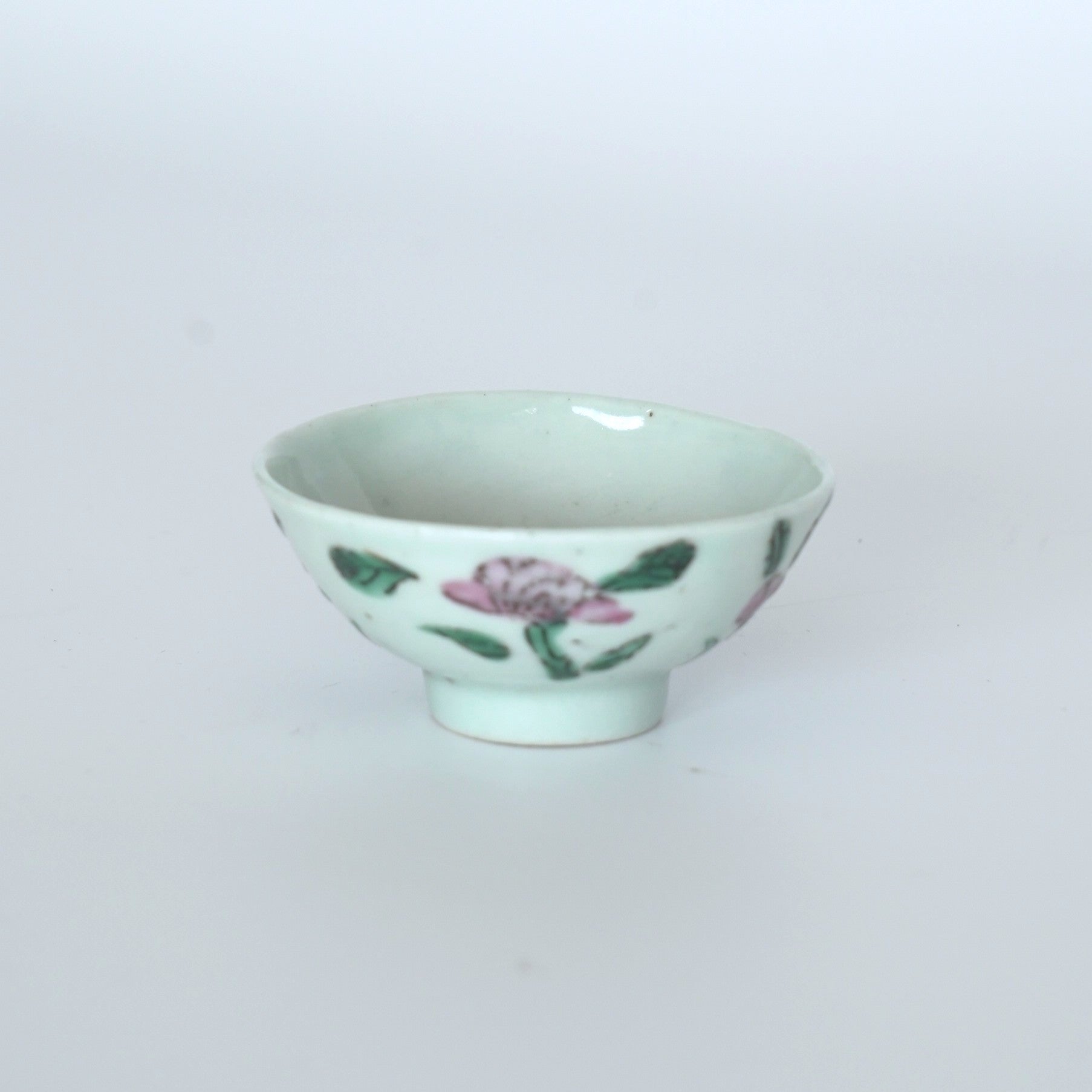 粉彩四季花文茶杯④