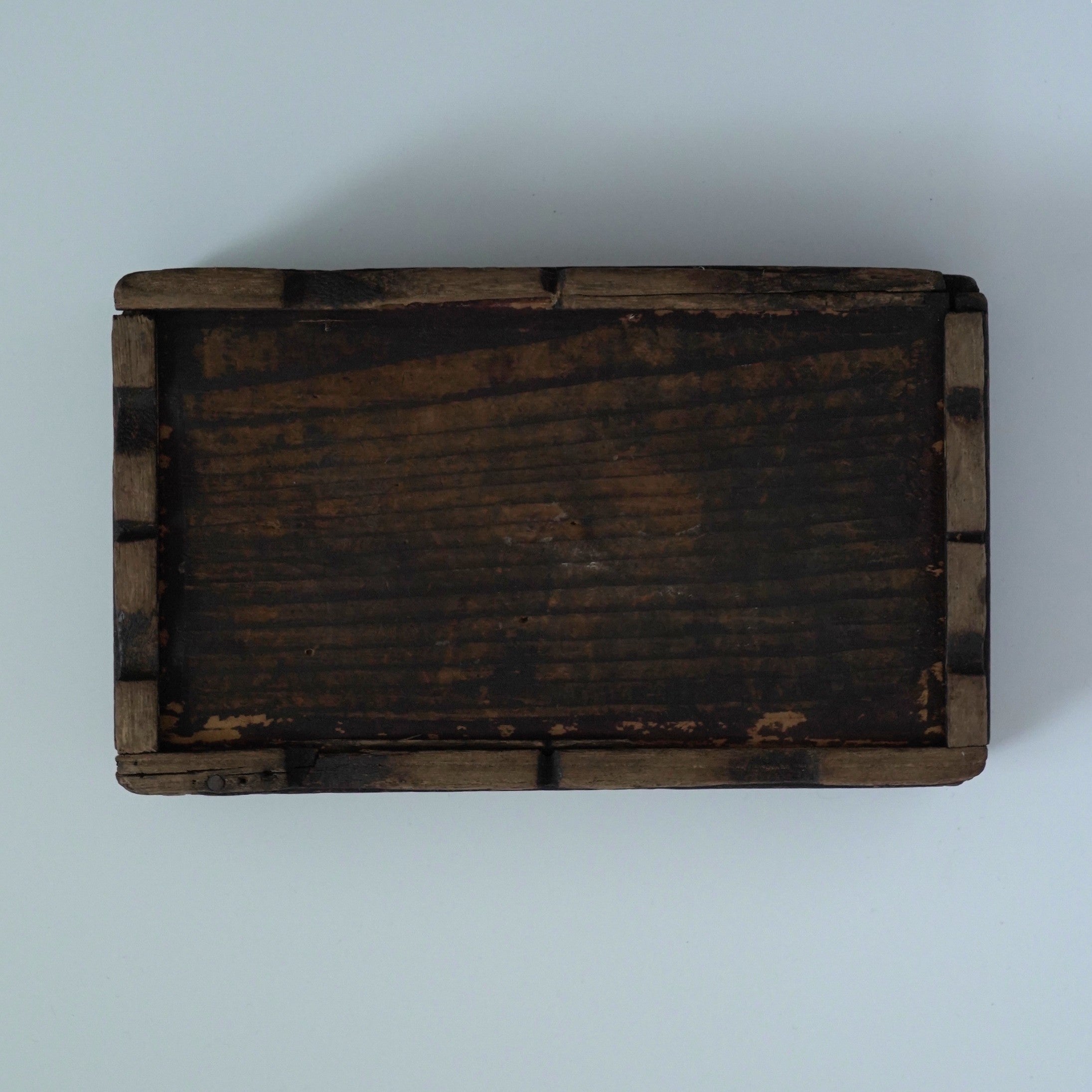 老木彫寿字木箱