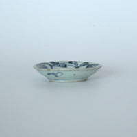 青花牡丹文豆皿