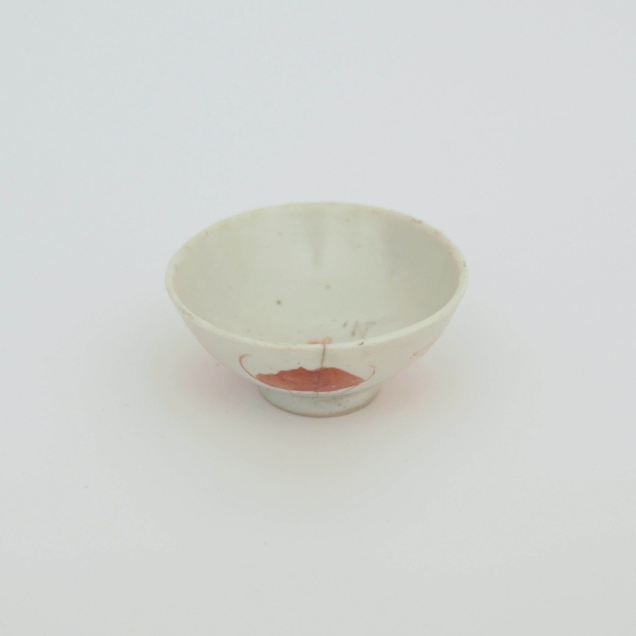 赤絵福寿三多文茶杯⑤